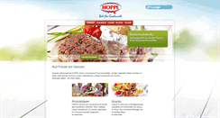 Desktop Screenshot of hoppe-genuss.de